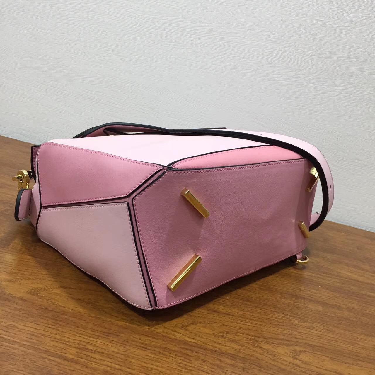 loewe羅意威 中號 Puzzle Bag soft pink/candy/dark pink