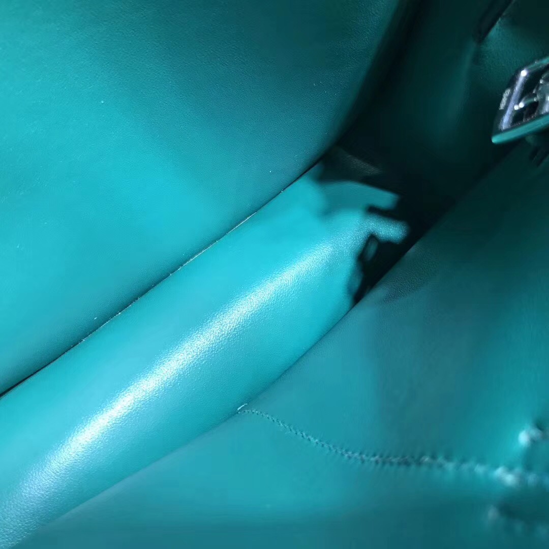 Hermes 迷妳包 Halzan mini bag togo 荔枝紋Z6 Malachite 孔雀綠
