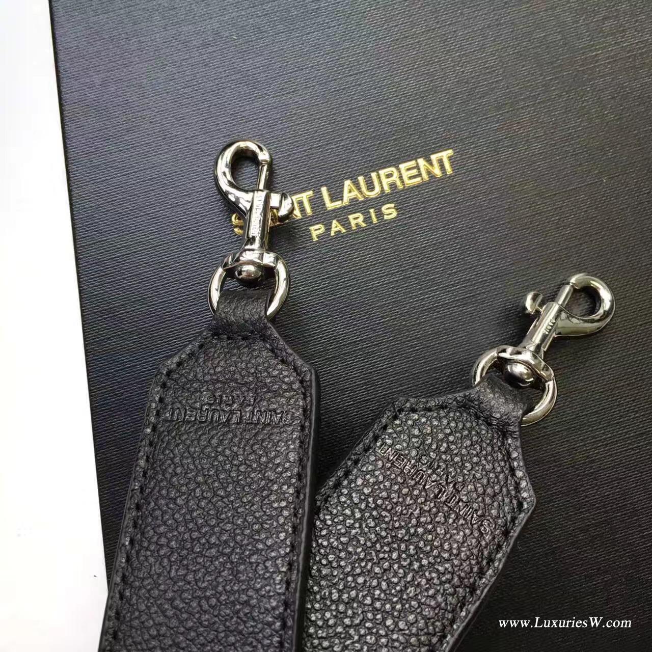 聖羅蘭YSL SUNSET MONOGRAM SAINT LAURENT中號黑色斜揹挎包