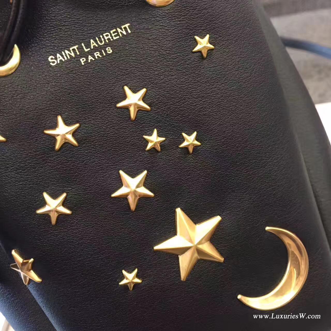 聖羅蘭YSL Saint Laurent SLP 星星月亮迷你mini水桶包,可单肩可斜挎，无敌可爱