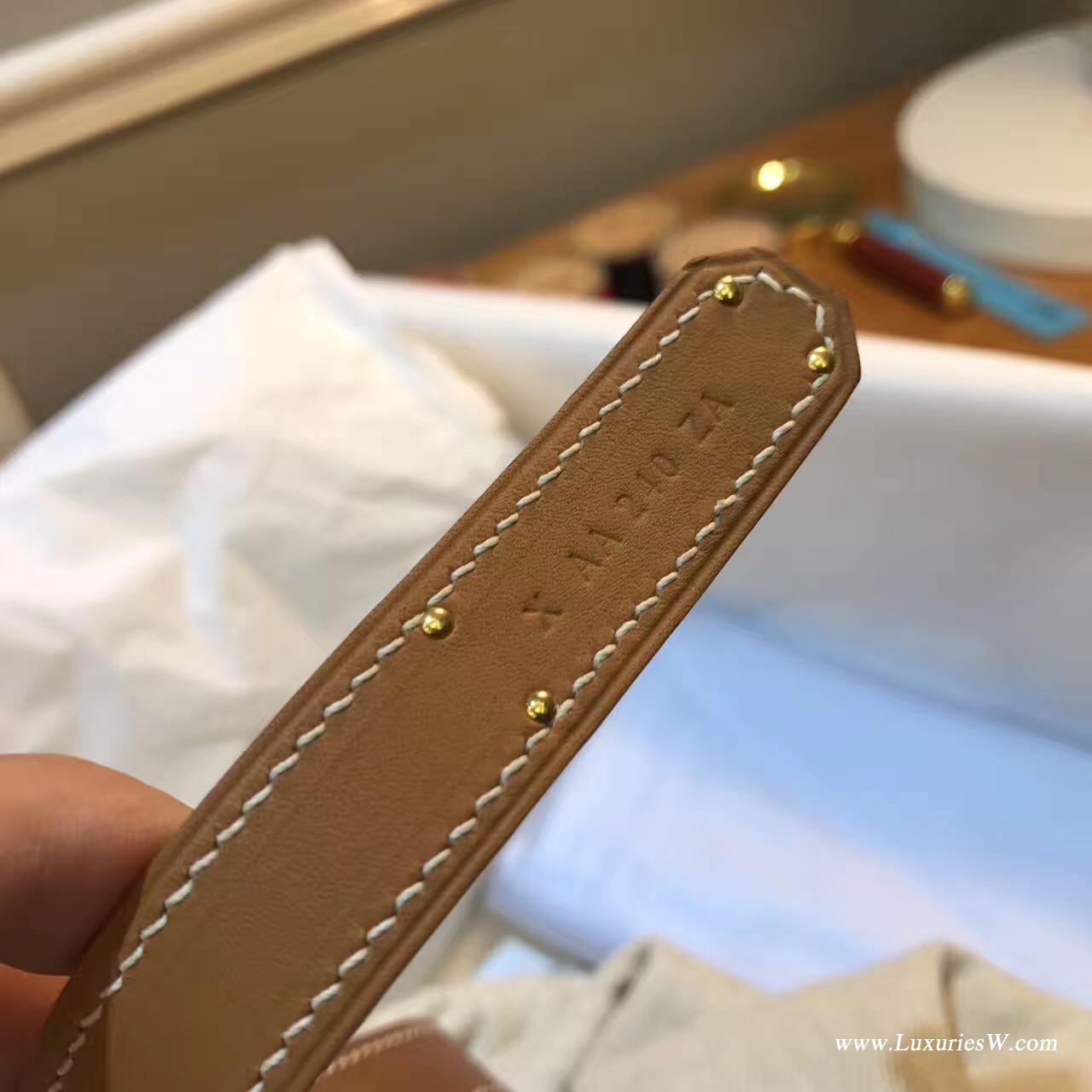 Kelly Belt Epsom CK 37 Gold金棕色腰带 纯手工