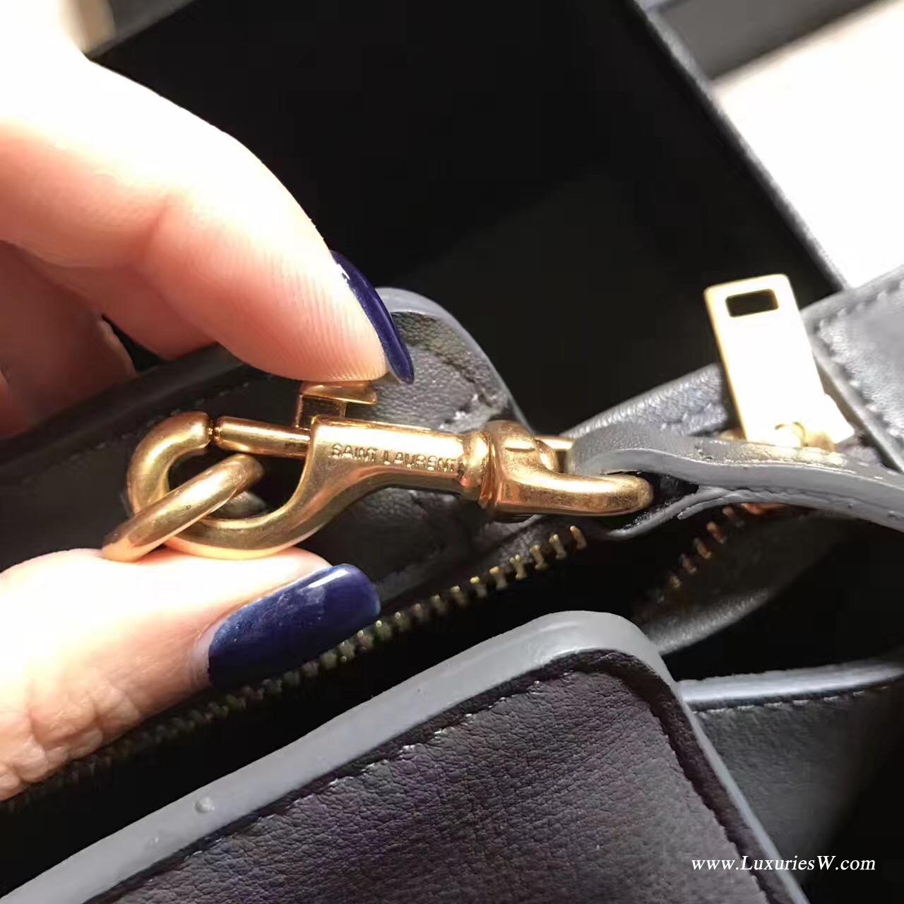 聖羅蘭YSL TOY YSL CABAS灰色真皮包 SAINT LAURENT CABAS包