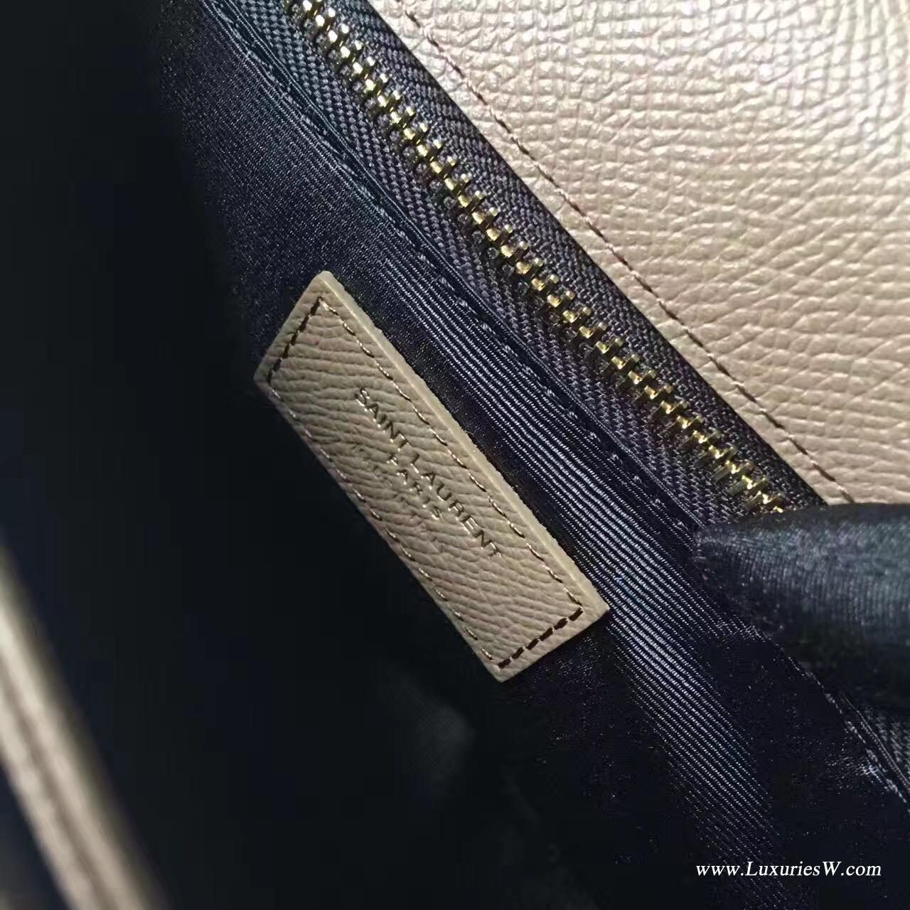 YSL 經典中號MONOGRAM SAINT LAURENT UNIVERSITÉ 粒紋斜揹包