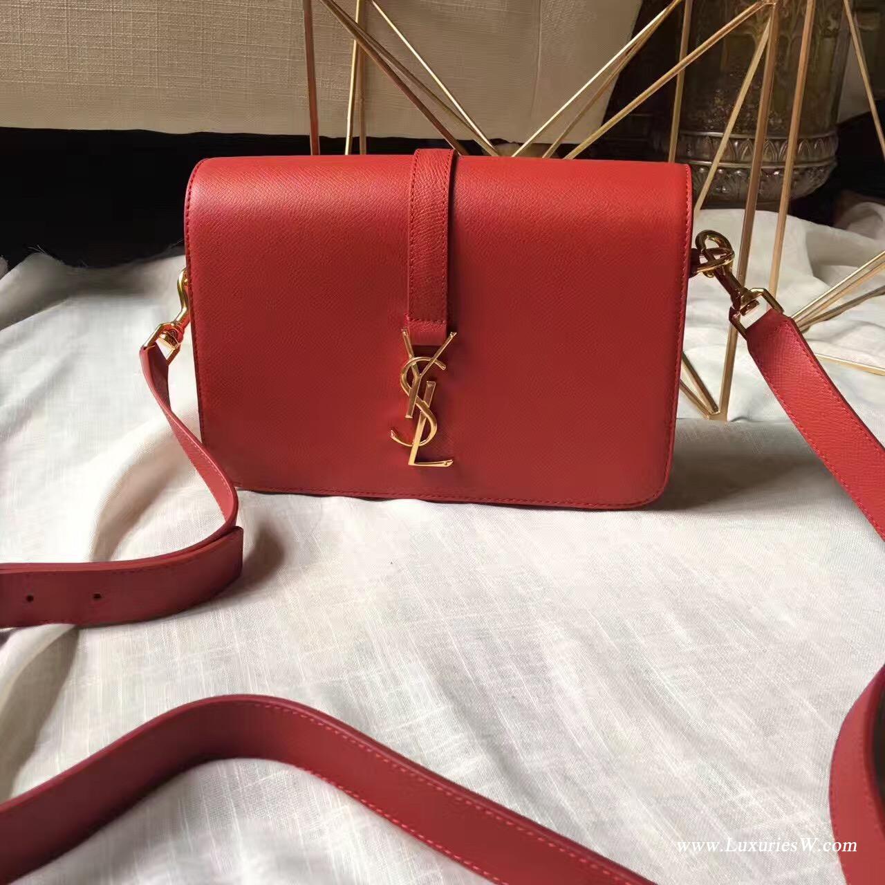 聖羅蘭YSL中号MONOGRAM SAINT LAURENT UNIVERSITÉ粒纹真皮包