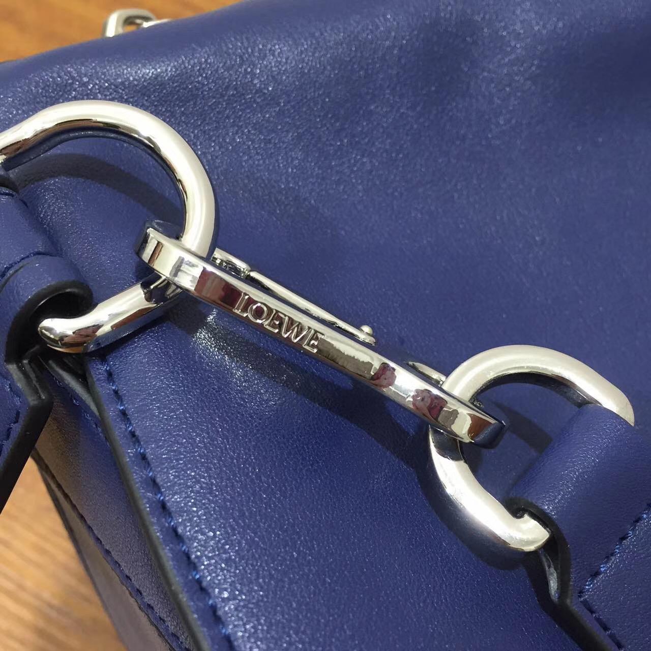 loewe羅意威 Puzzle Bag 特大號 海军蓝色 無手柄幾何拼圖包