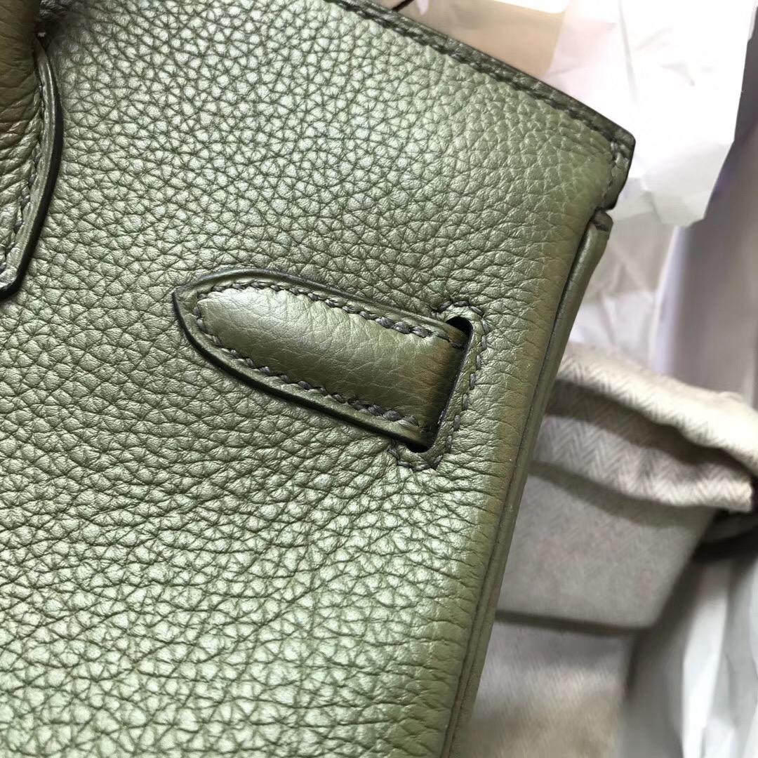 Hermes鉑金包 Birkin 30 Togo V6 Canopee 叢林綠 GHW 帥氣的綠色