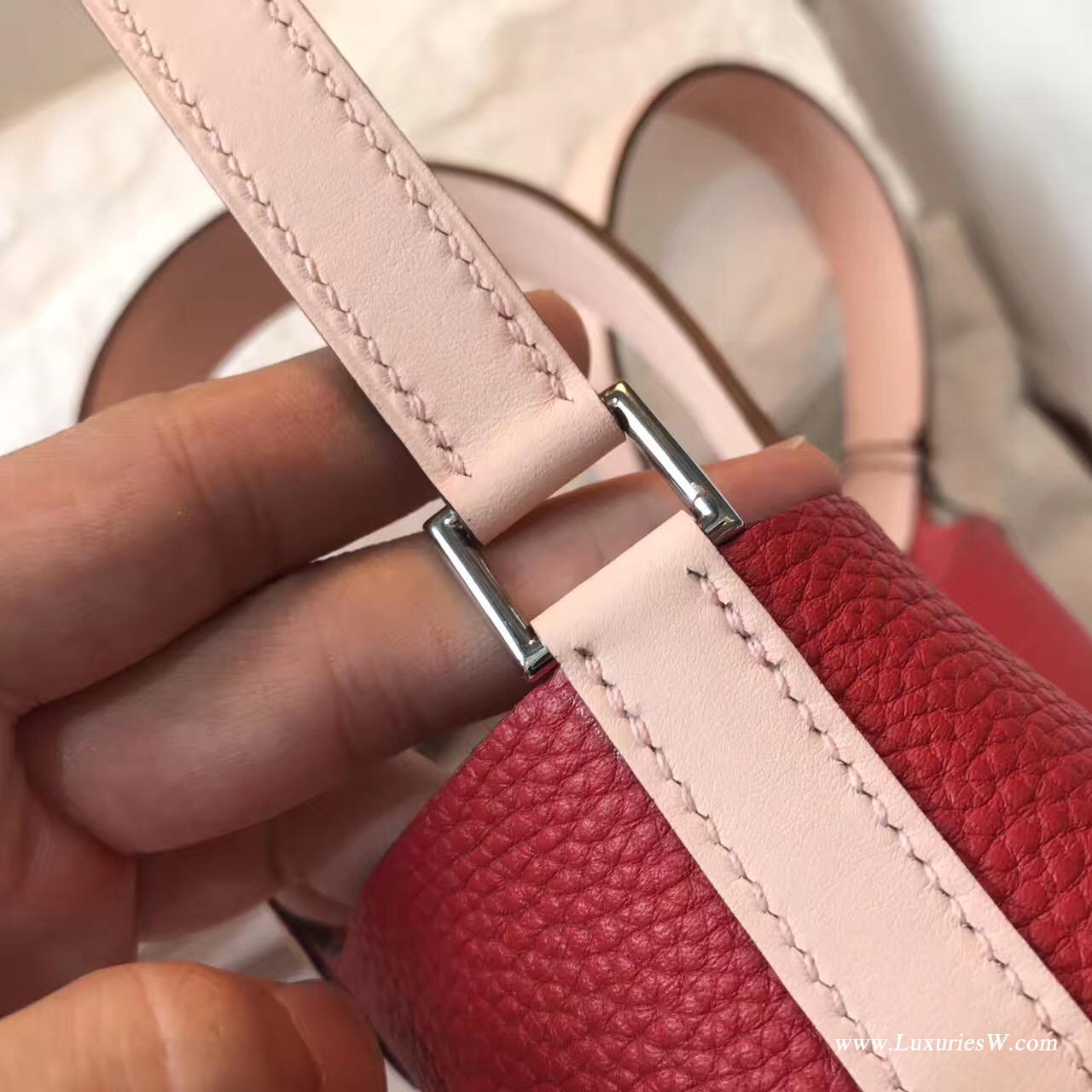 Taiwan Hermes Picotin Lock 18 Taurillon Clemence P1 Rose Eglantine 季花粉