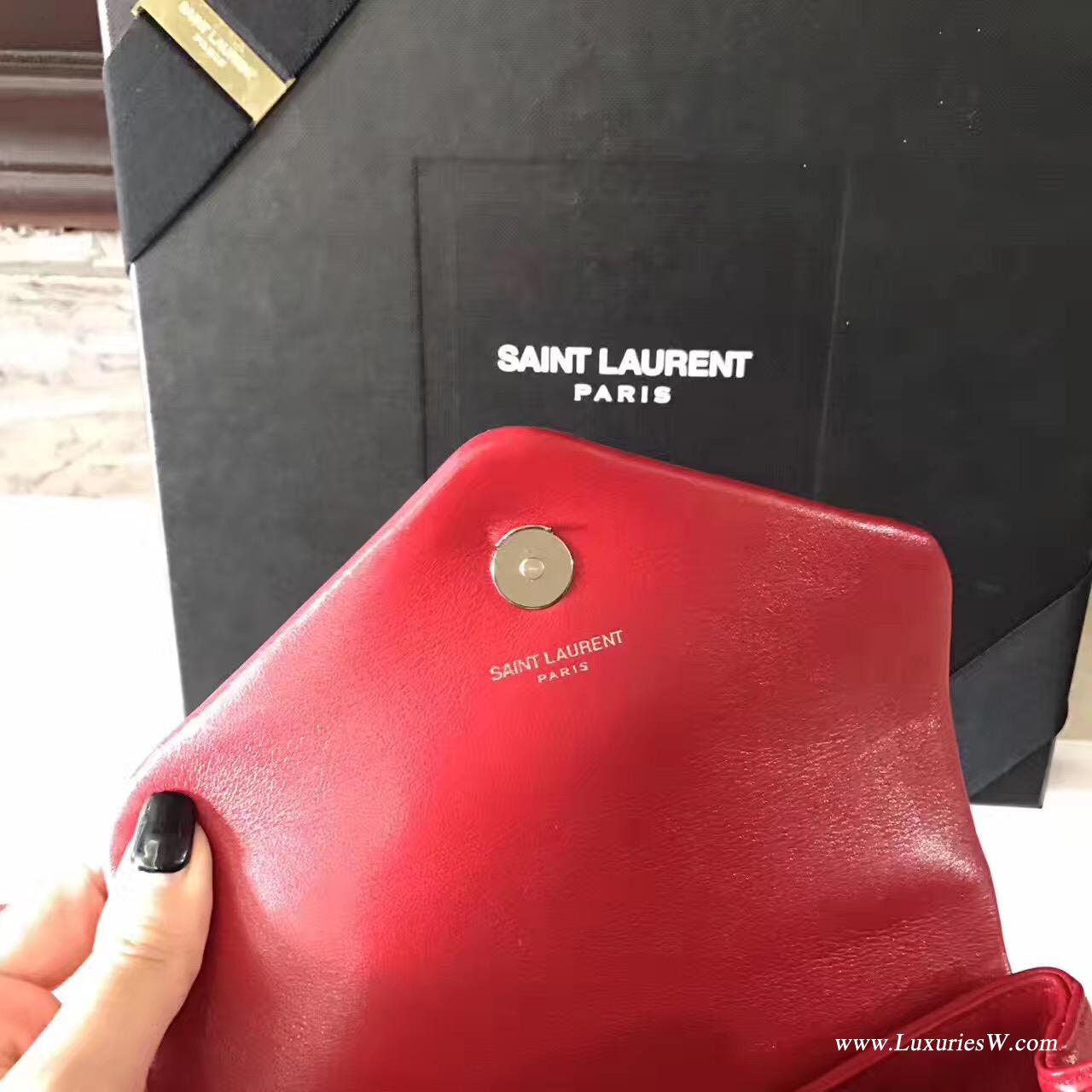 YSL红色 SAINT LAURENT斜跨包 467072DV7069906