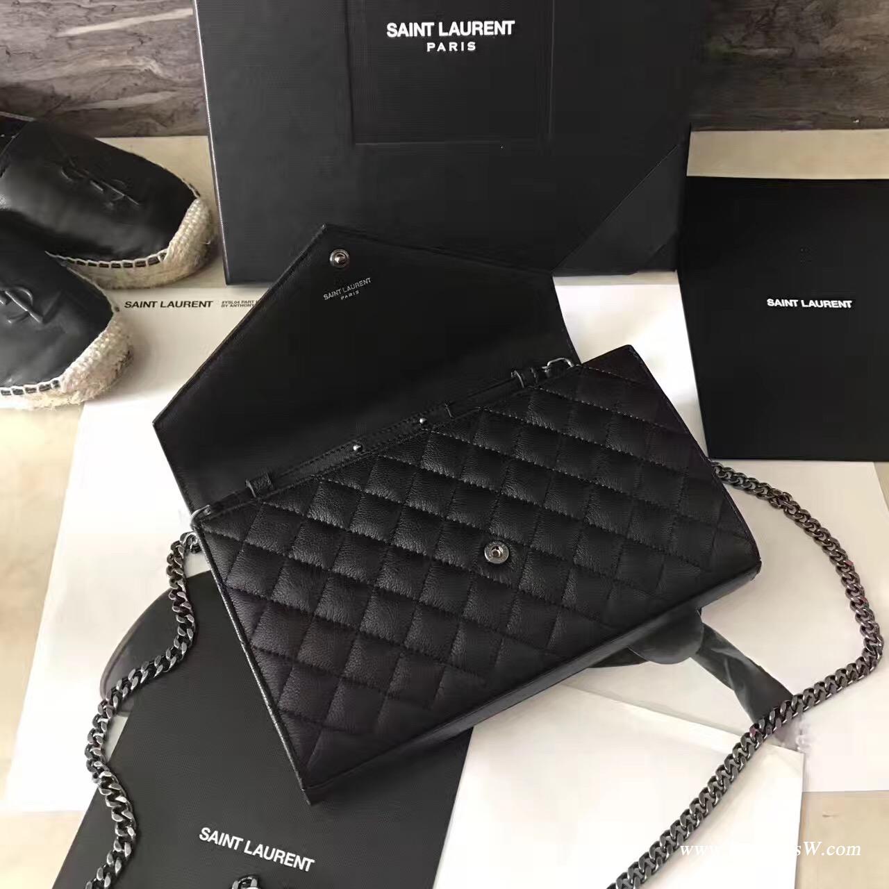 YSL 最新MONOGRAM翻蓋包水晶點綴裝飾品