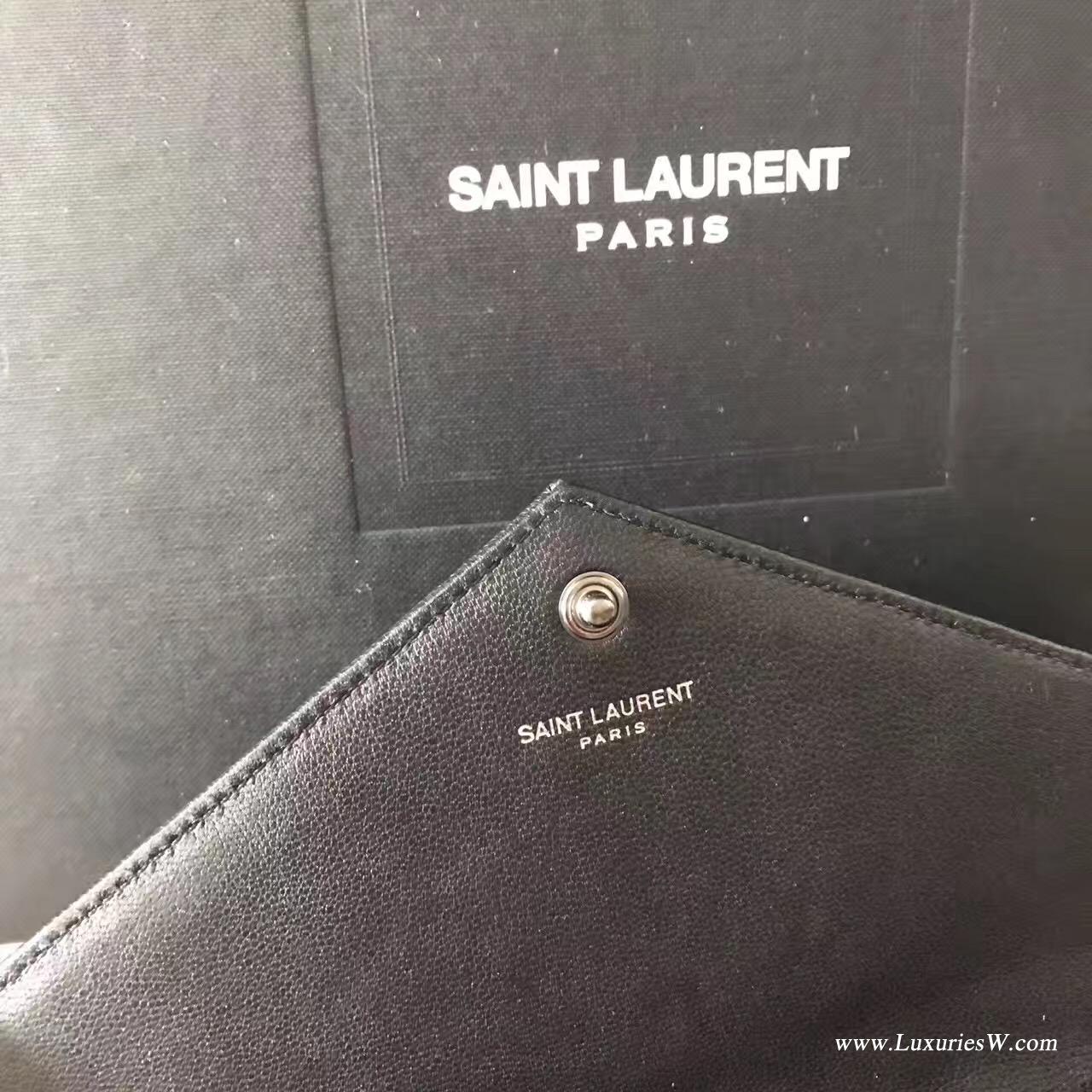 YSL 最新MONOGRAM翻蓋包水晶點綴裝飾品