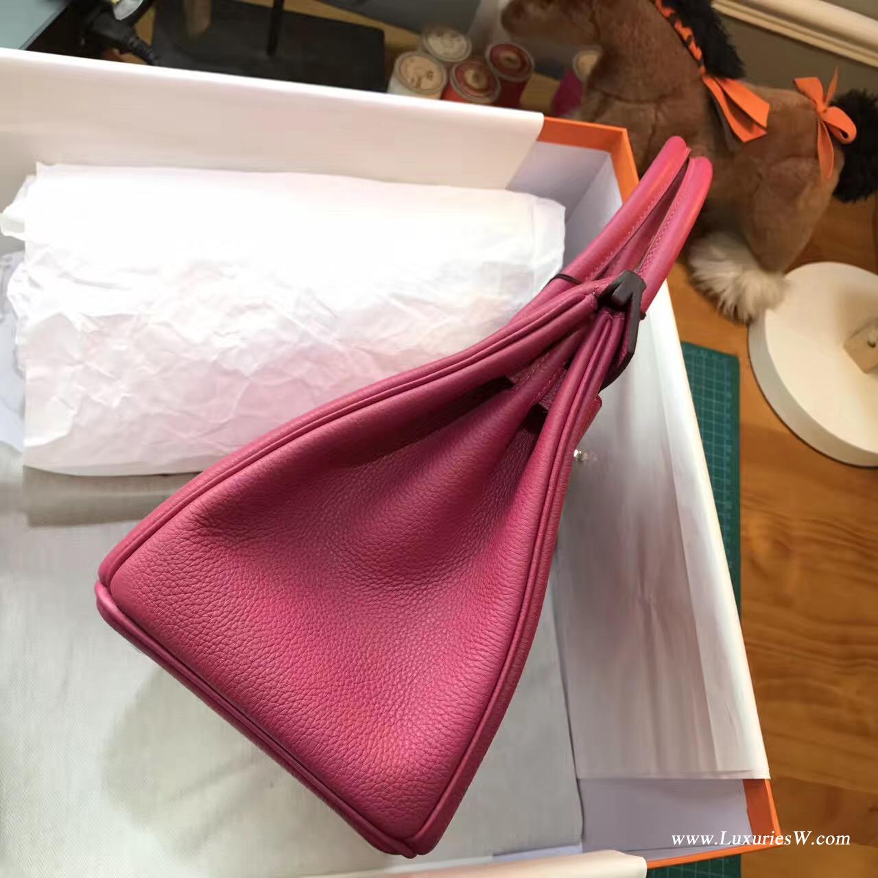 愛馬仕鉑金包專櫃價格 hermes Birkin Bag 30 togo糖果桃紅色 金扣金属