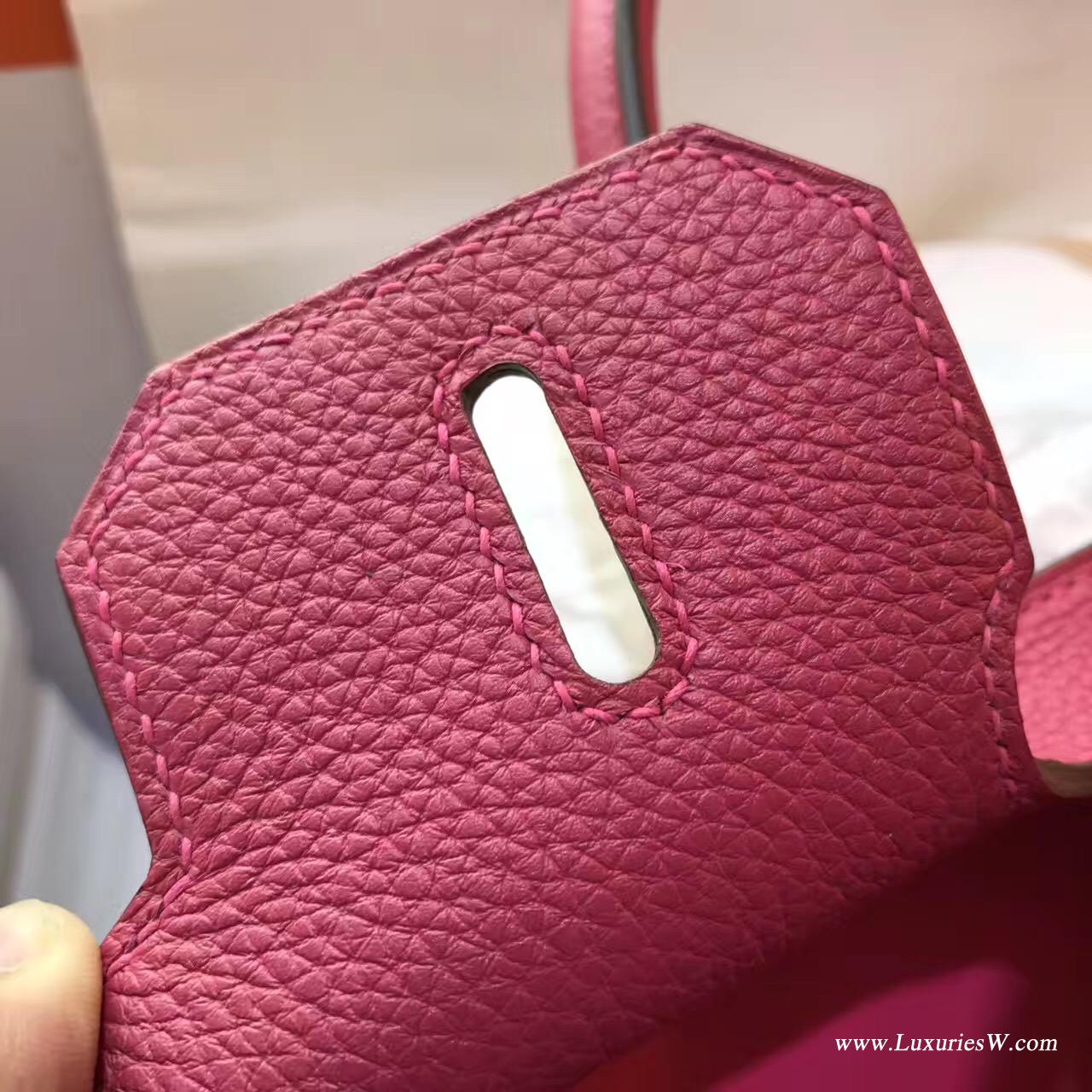 愛馬仕鉑金包專櫃價格 hermes Birkin Bag 30 togo糖果桃紅色 金扣金属