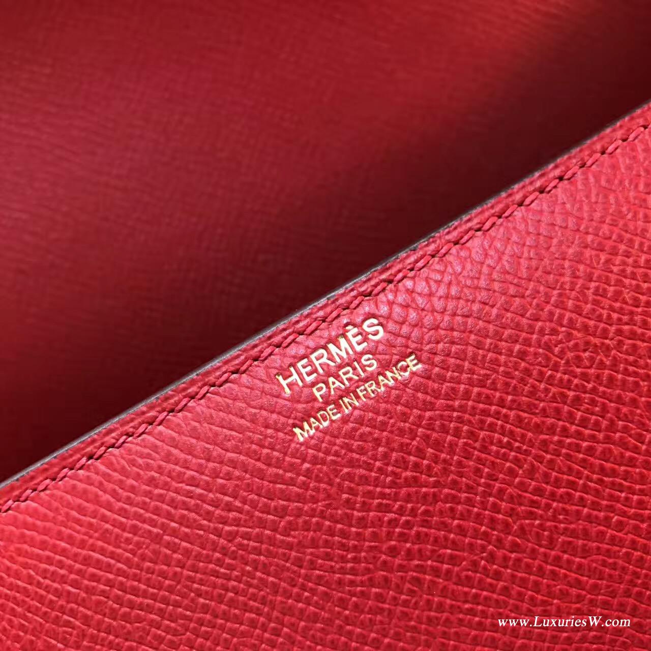Cherche Epsom Q5 Rouge Cosscks中國紅金扣 最有人氣顏色 Midi鎖扣單肩包