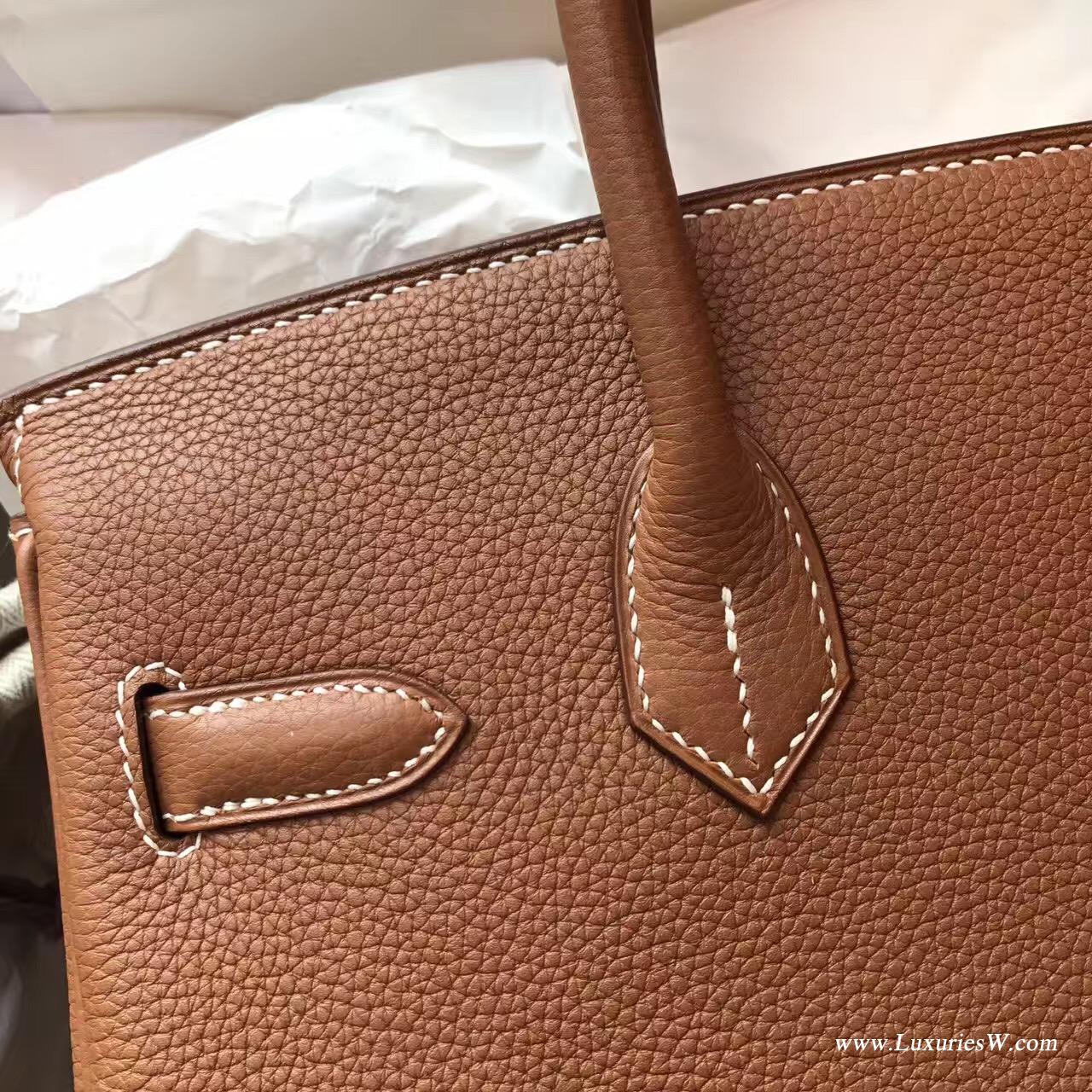 愛馬仕hermes 鉑金包Birkin 30 togo Gold 經典顏色之一金棕色