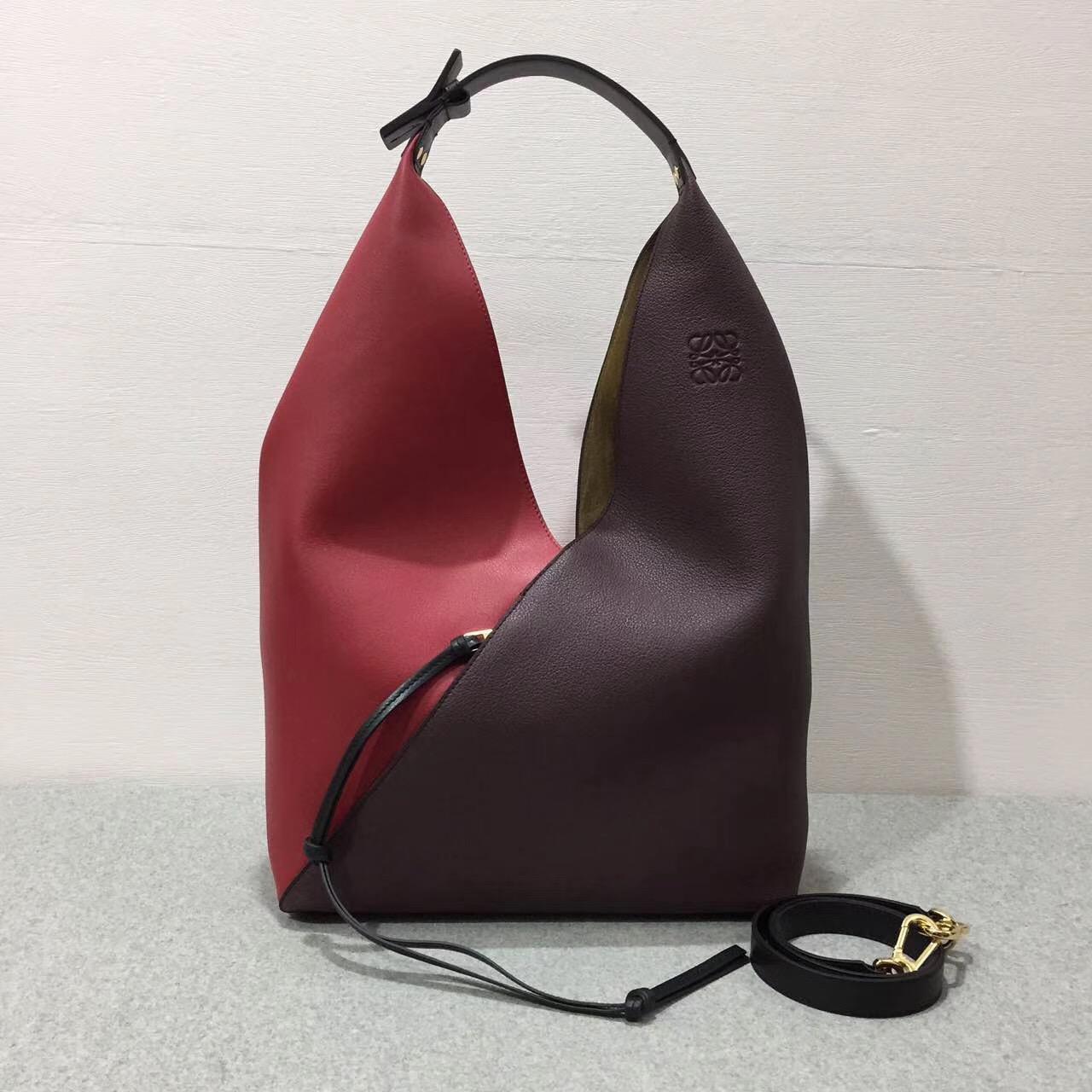 LOEWE Sling shoulder bag/Barneys New York,Colorblock Sling Grain Bucket Bag