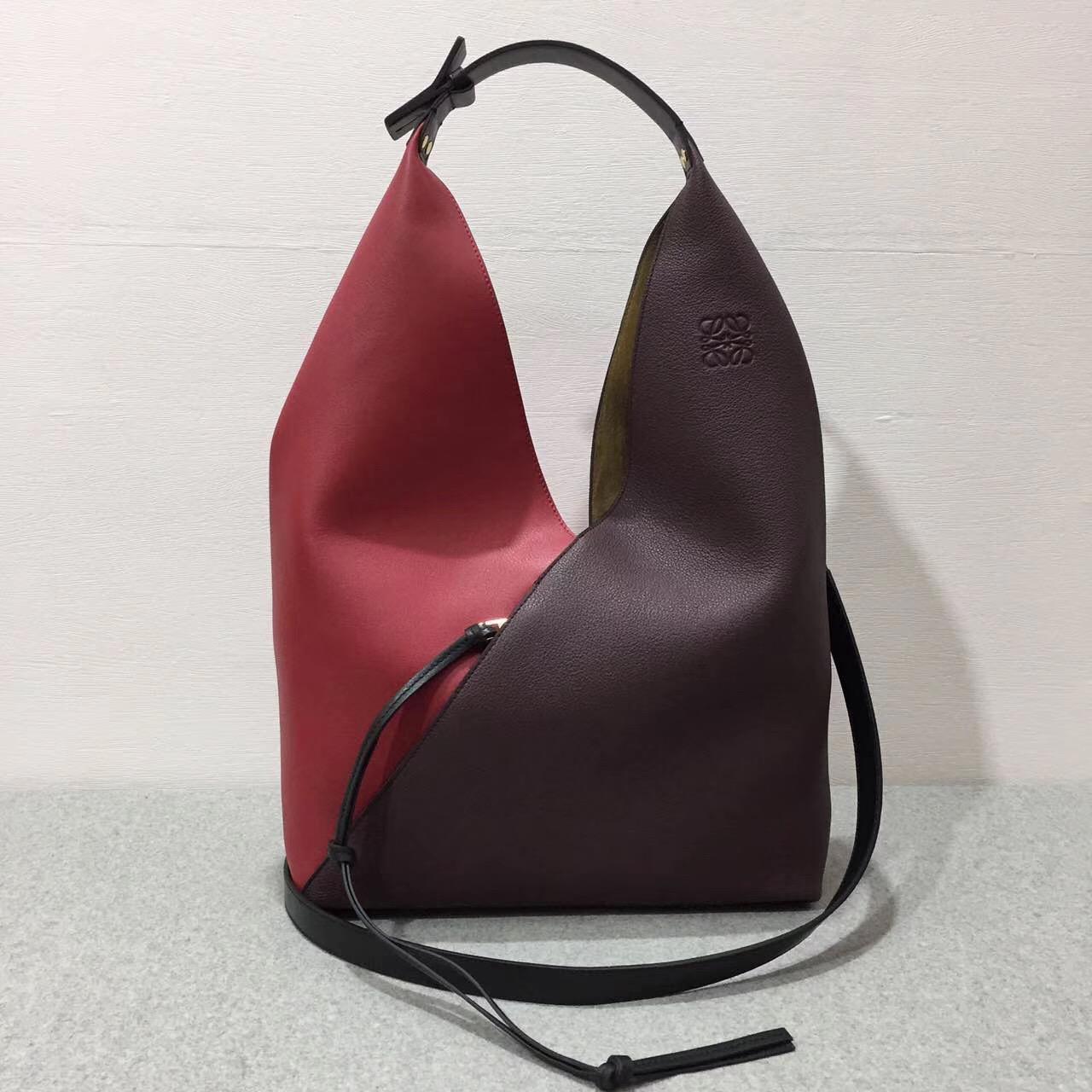 LOEWE Sling shoulder bag/Barneys New York,Colorblock Sling Grain Bucket Bag