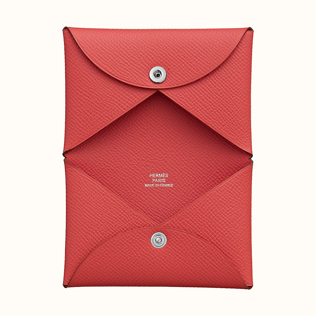 Aomen Macao Hermes Calvi verso card holder T5 斋普尔粉