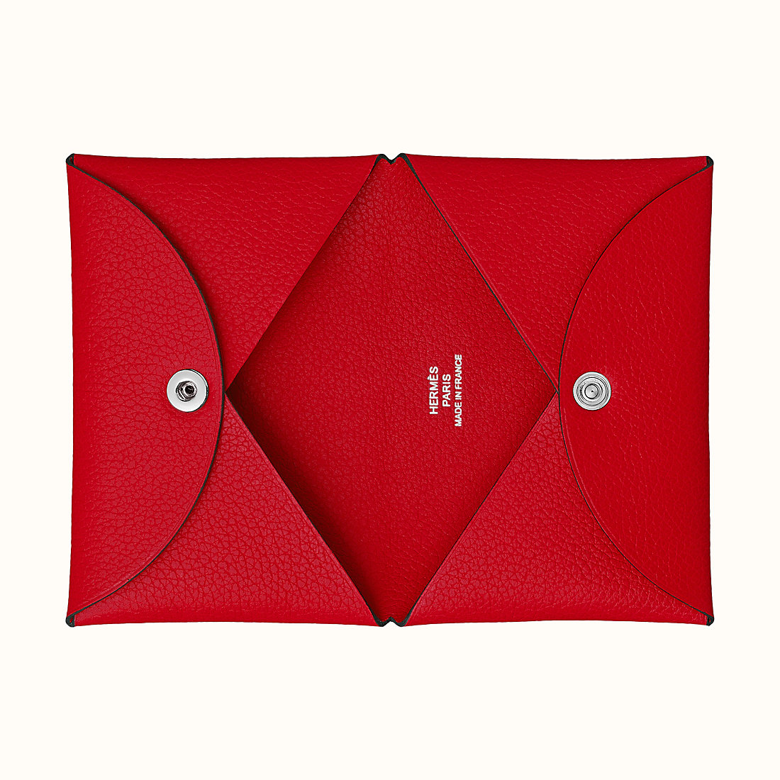 香港屯門區愛馬仕卡包 Hermes Calvi verso card holder S3 Rouge De Cœur