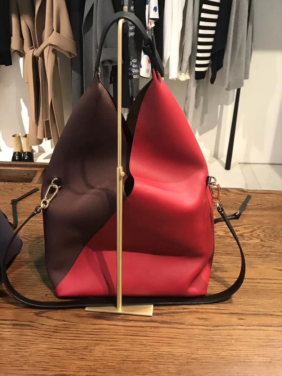 LOEWE Sling shoulder bag/Barneys New York,Colorblock Sling Grain Bucket Bag