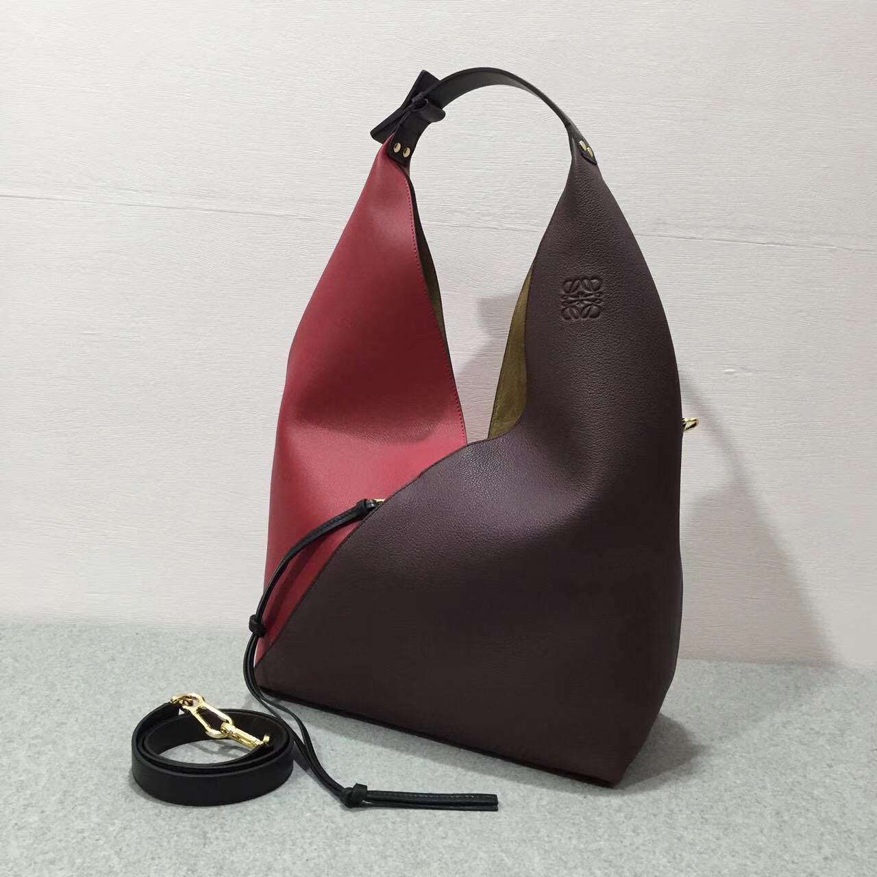 LOEWE Sling shoulder bag/Barneys New York,Colorblock Sling Grain Bucket Bag