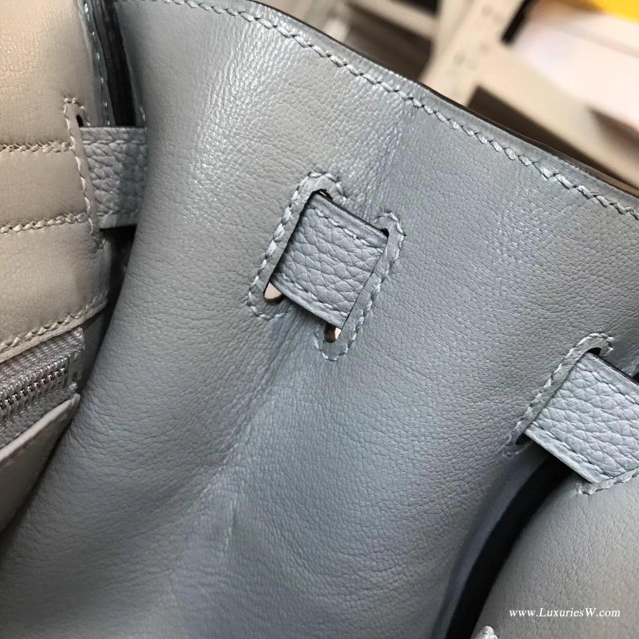 愛馬仕最出名的包袋 鉑金包 Birkin 30 Togo 4Z海鷗灰銀扣 2017新色