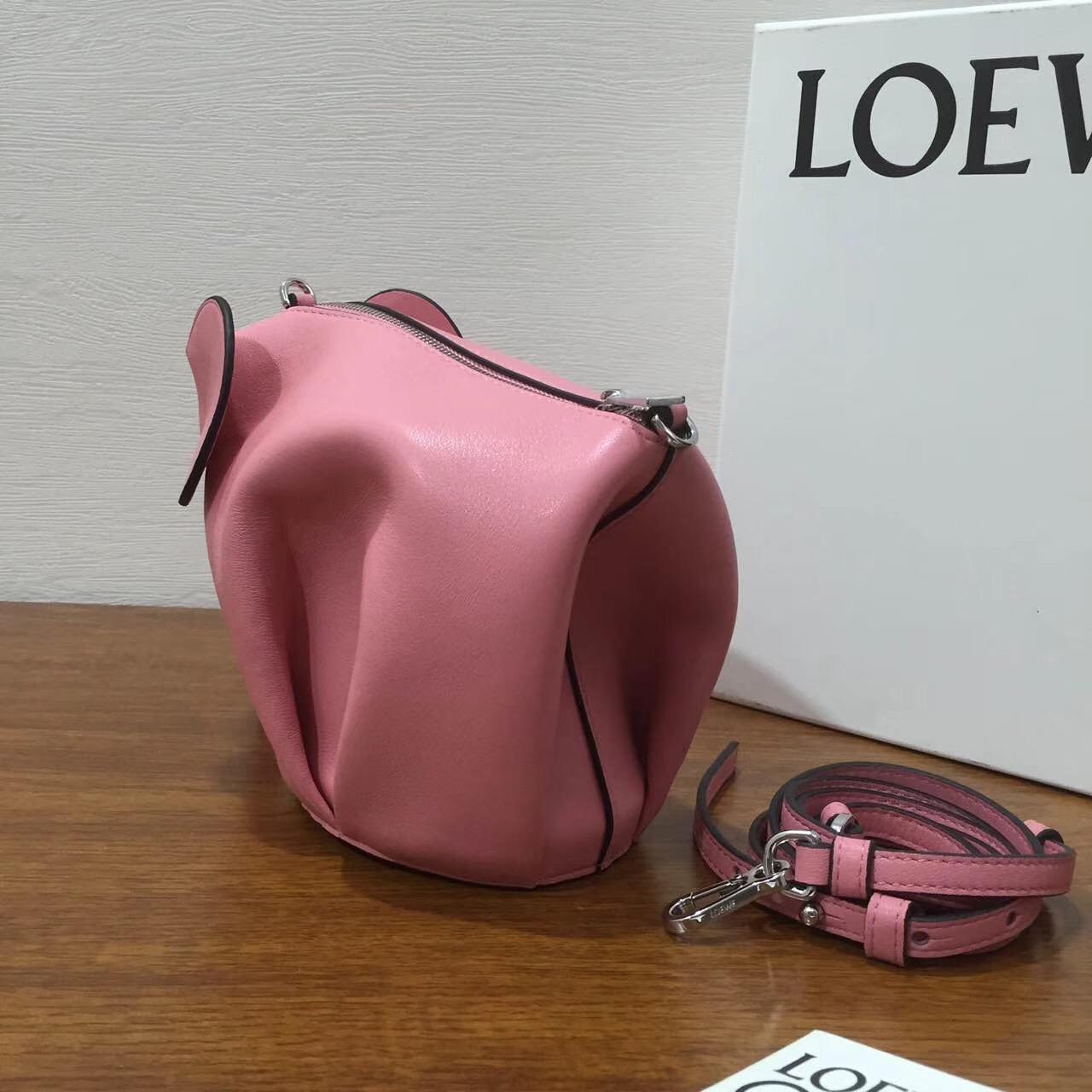 Loewe Elephant Mini Bag 糖果色 粉色 小牛皮 大象造型迷你手袋