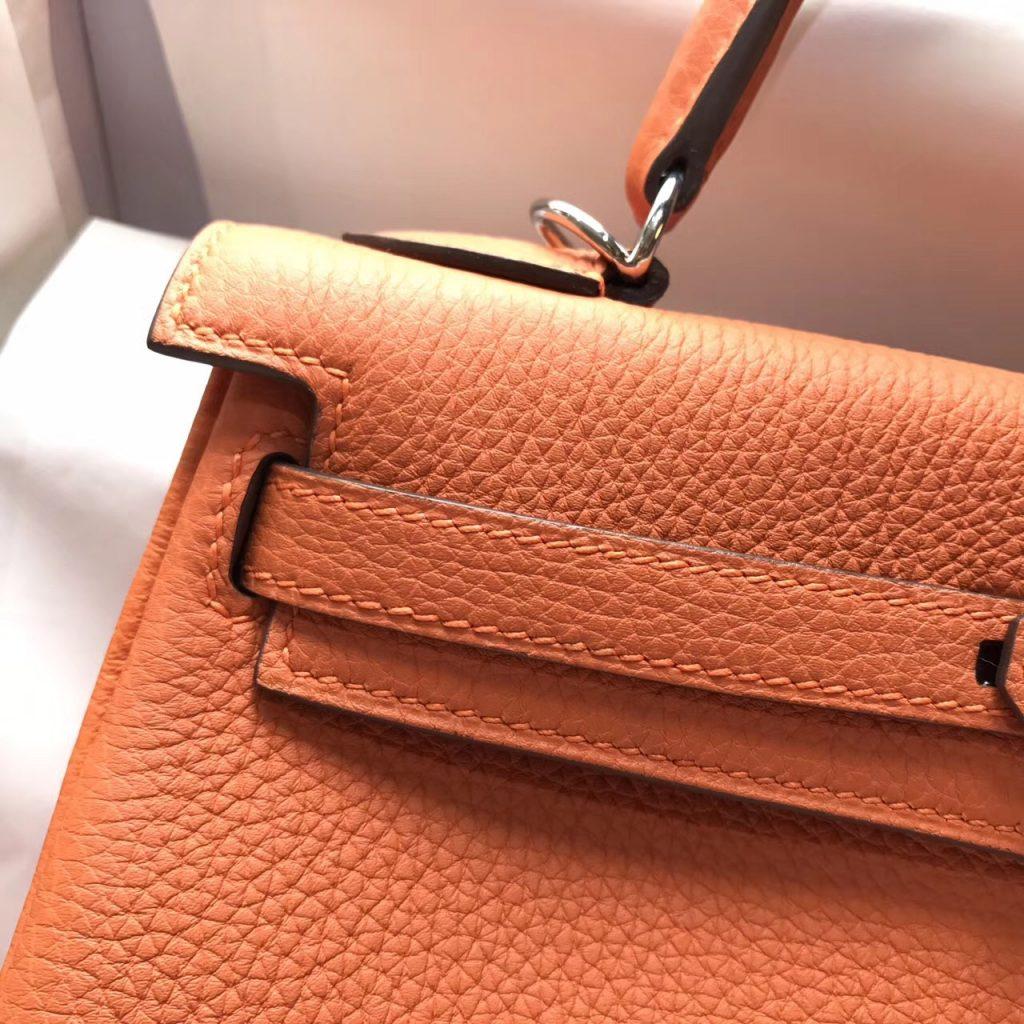 Hermes Kelly 25 togo CK93 Orange 經典顏色之壹橙色金扣