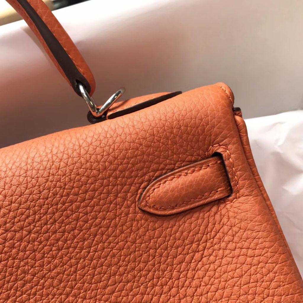 Hermes Kelly 25 togo CK93 Orange 經典顏色之壹橙色金扣