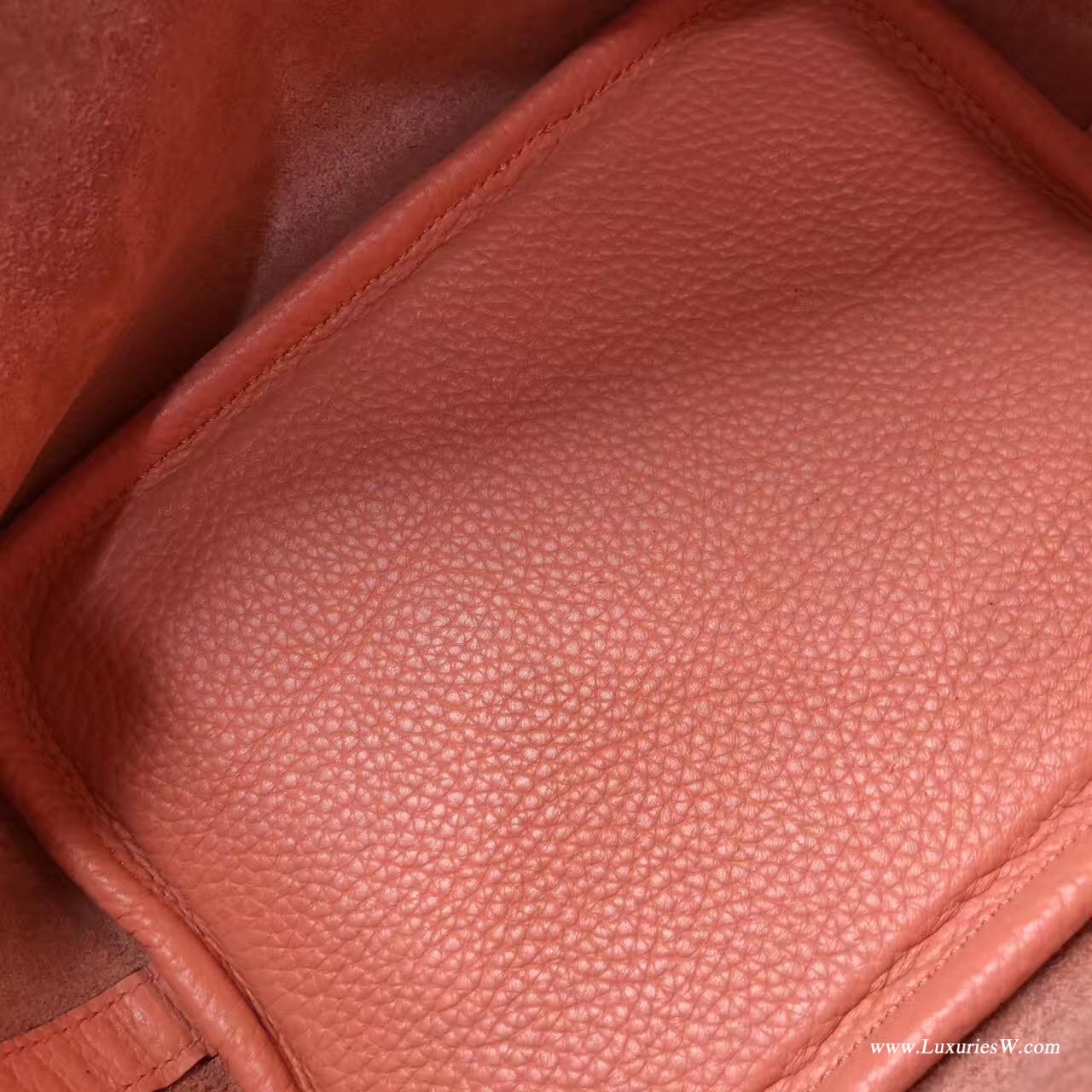 愛馬仕Hermes 鎖頭包Picotin Lock 18cm 菜籃子 L5 Crevette 龍蝦粉