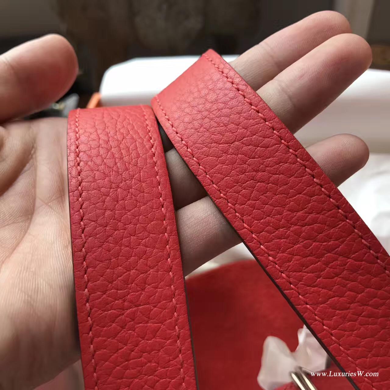 愛馬仕Hermes 鎖頭包 Picotin Lock 18cm 菜篮子 Q5 Rouge Cossacks 中国红