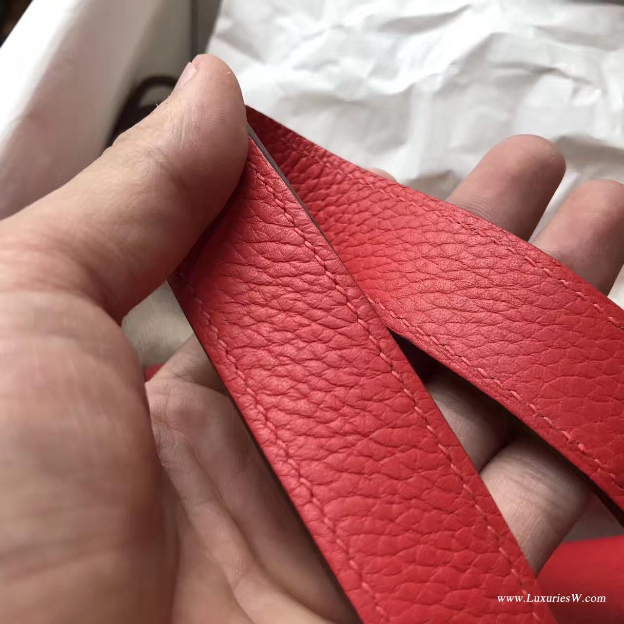 愛馬仕Hermes 鎖頭包 Picotin Lock 18cm 菜篮子 Q5 Rouge Cossacks 中国红