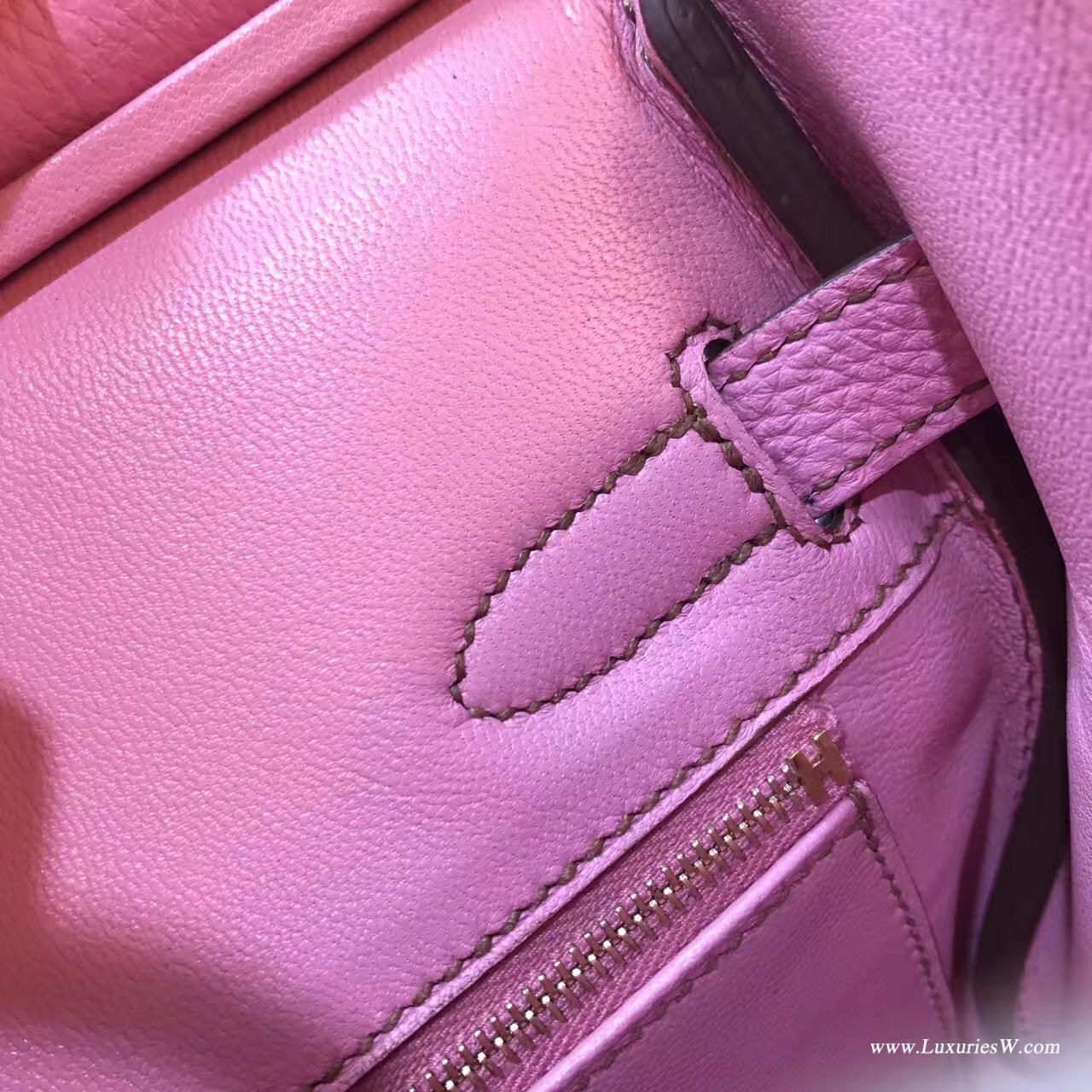 愛馬仕Hermes最出名的包袋鉑金包Birkin 30 togo 5P Pink櫻花粉色金扣