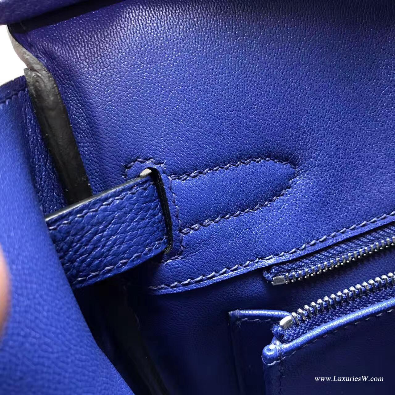 愛馬仕最出名的包袋 鉑金包Birkin togo 30 7T Blue Electric 電光藍