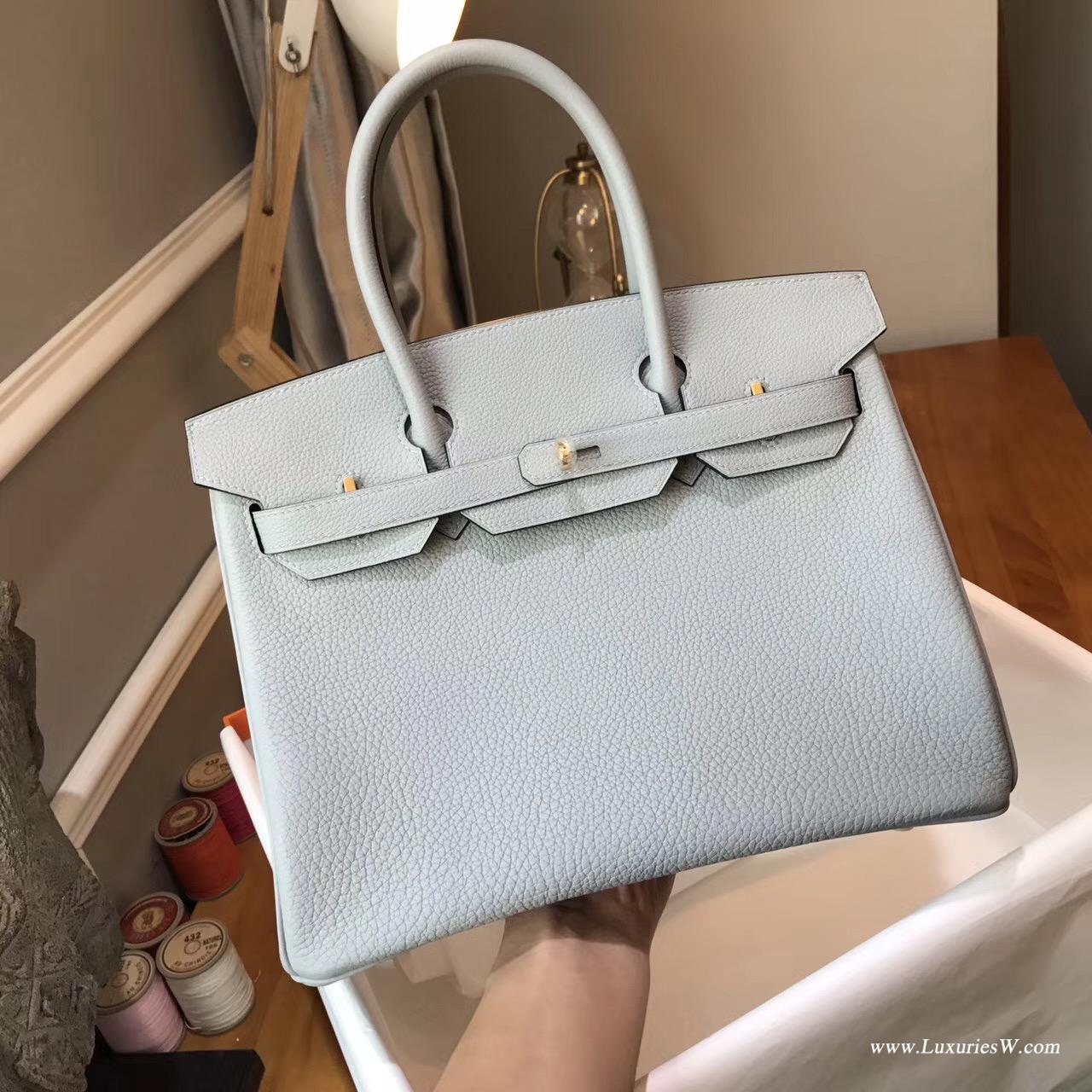 愛馬仕最出名的包袋 鉑金包Hermes Birkin 30 Togo 4Z海鷗灰金扣