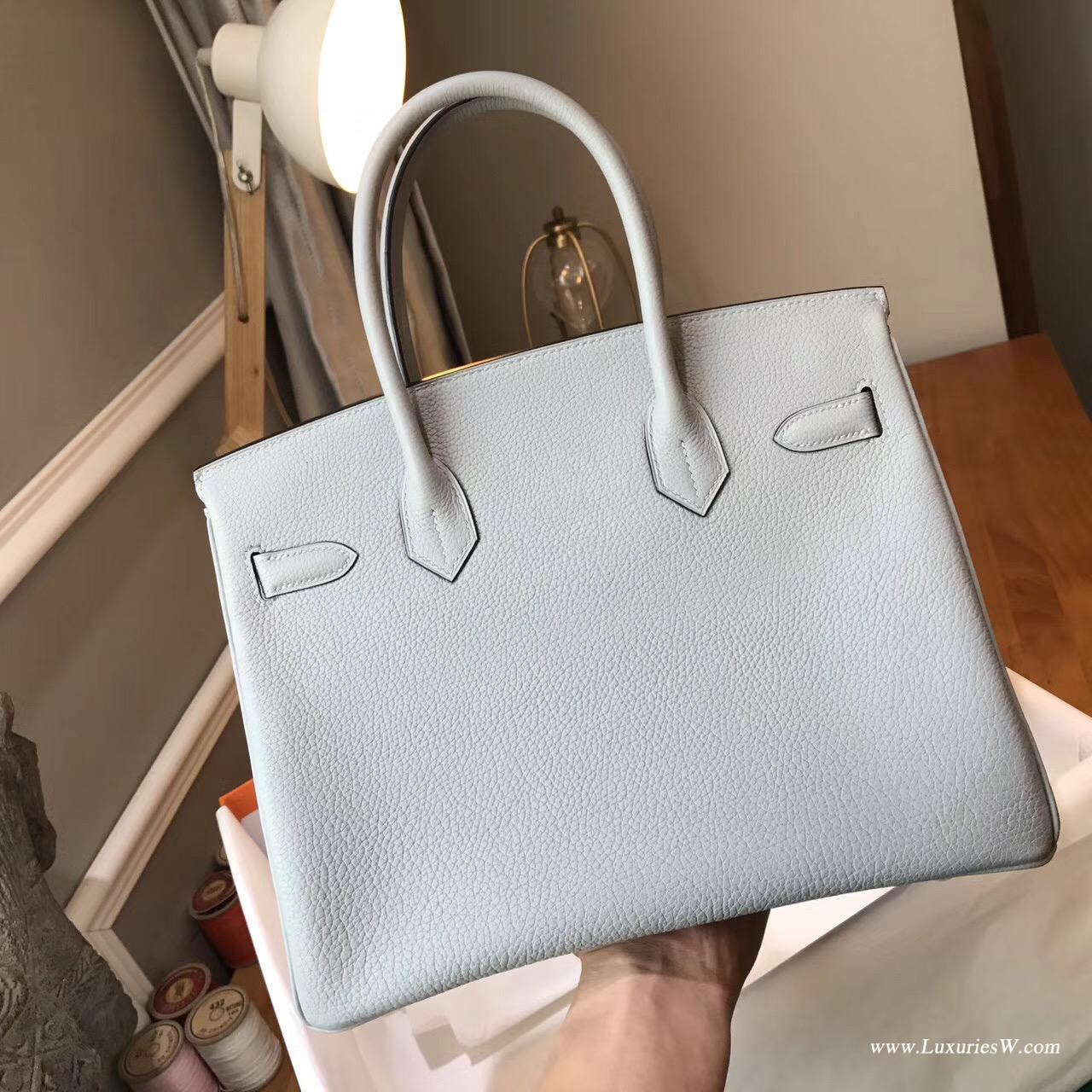 愛馬仕最出名的包袋 鉑金包Hermes Birkin 30 Togo 4Z海鷗灰金扣