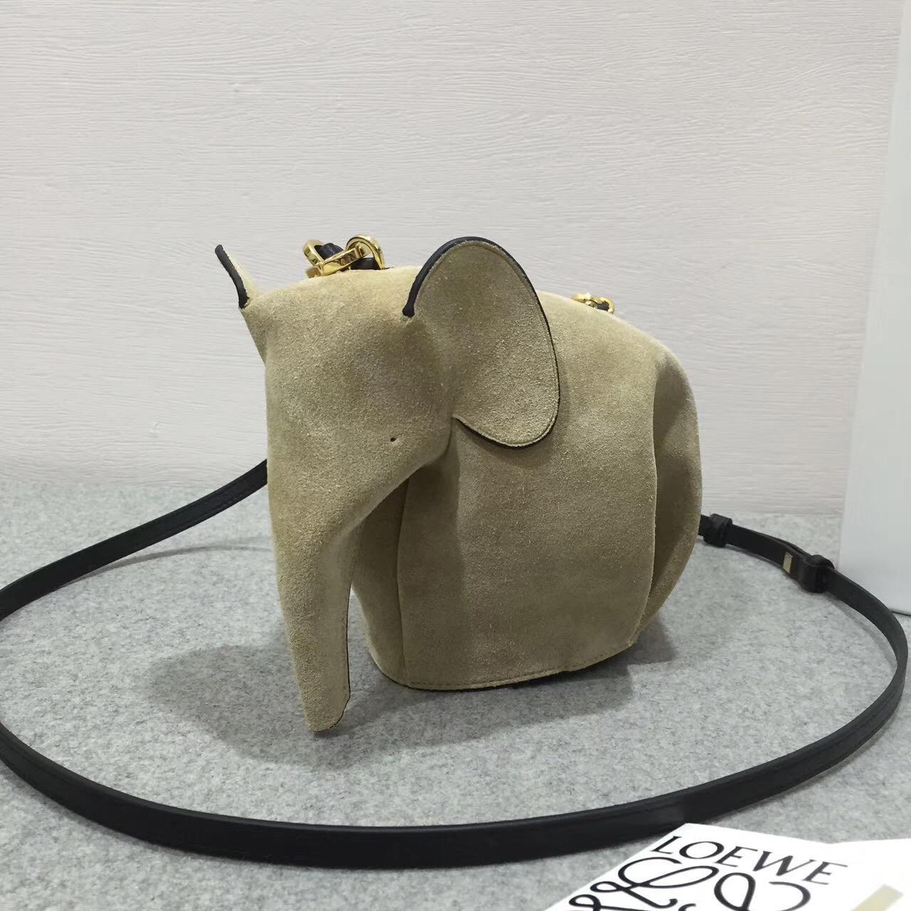 羅意威包包官網 小象包 Elephant Mini Bag 金色 斜挎小包磨砂皮