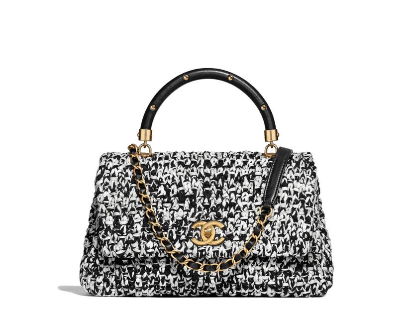 Chanel top handle flap bag 2018 sale