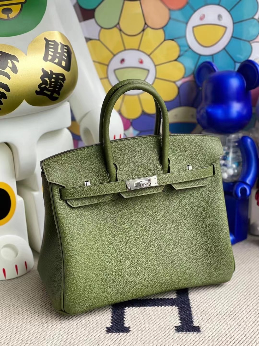 Hermes Birkin 25cm Togo V6 Canopee 叢林綠 銀扣 全手工縫製