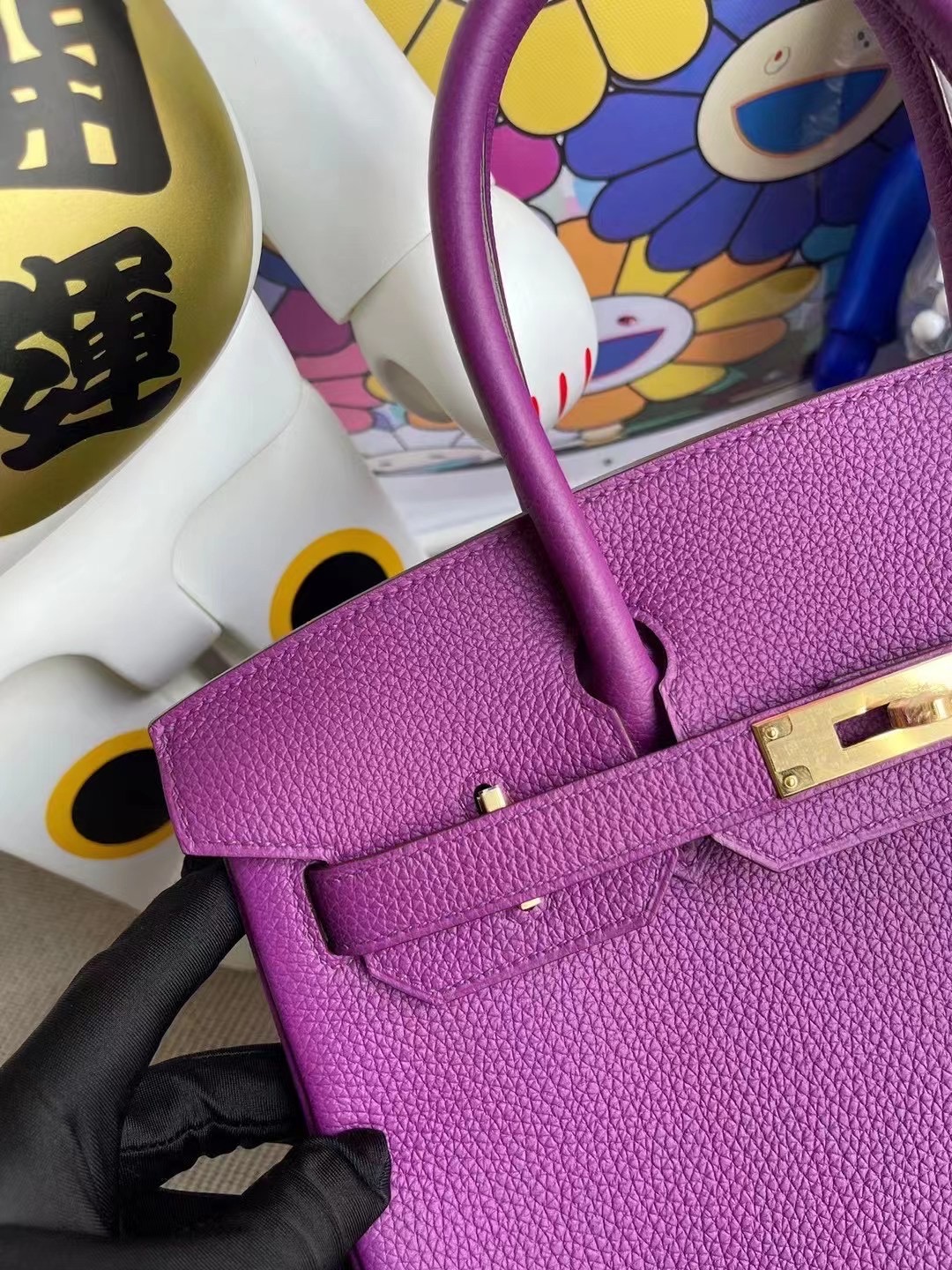 愛馬仕鉑金包30寸價格 Hermes Birkin 30cm Togo P9 Anemone 海葵紫 金扣