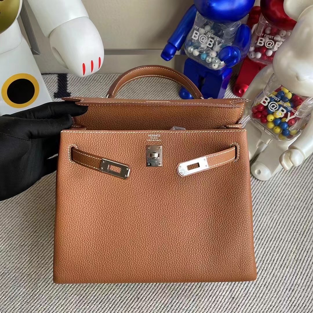 愛馬仕女包哪個顏色最經典 Hermes Kelly 25cm Togo CK37 Gold 金棕色