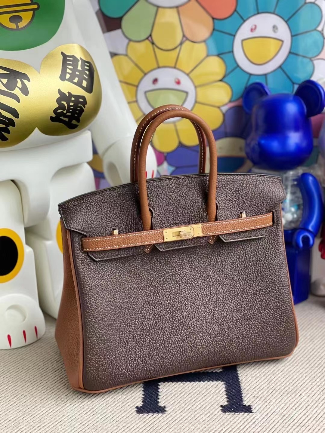 愛馬仕鉑金包 Hermes Birkin 25 Hss Togo 47 Chocolate 巧克力 37 gold 金棕色