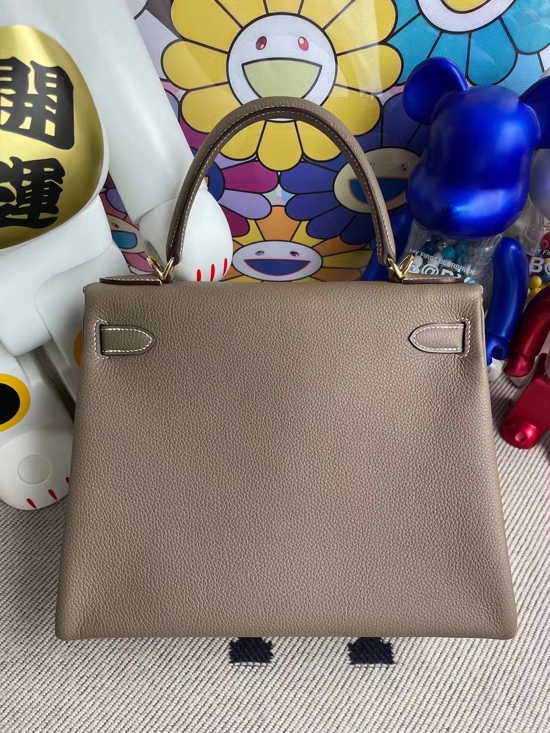 Hermes Kelly 28cm CK18 Etoupe 大象灰 禦用原廠頂級 Togo 小牛皮