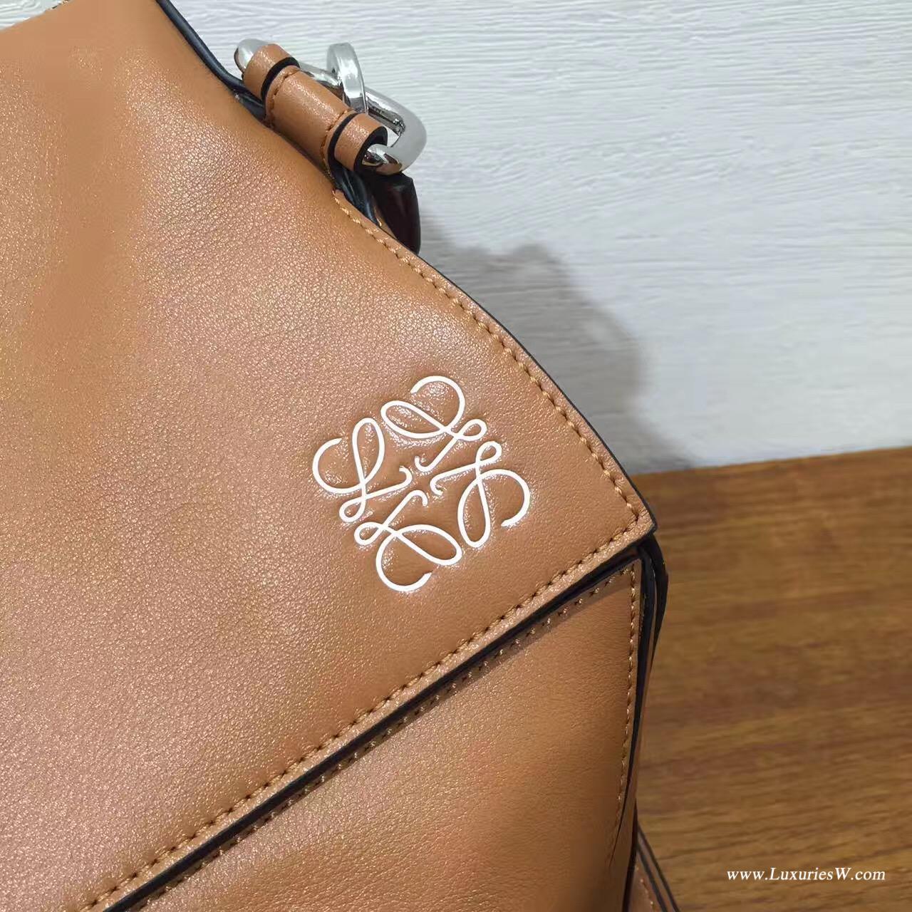 羅意威女包 LOEWE 特大號 Puzzle Bag 棕褐色 38cm長方體形狀 折疊幾何包