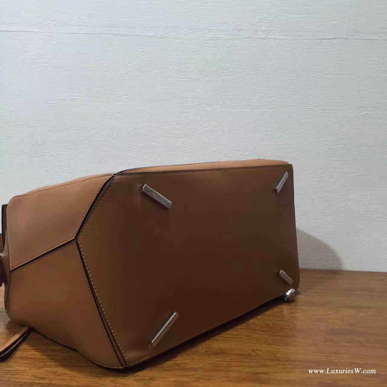 羅意威女包 LOEWE 特大號 Puzzle Bag 棕褐色 38cm長方體形狀 折疊幾何包