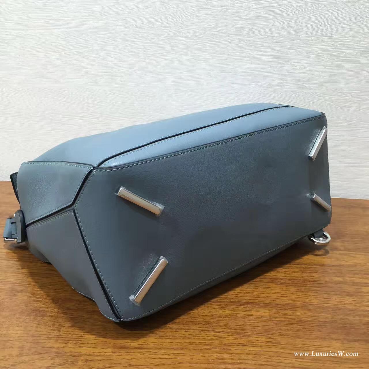 羅意威包包官網 LOEWE中號 Puzzle Bag 雾霾色 30cm 折疊單肩手提幾何包