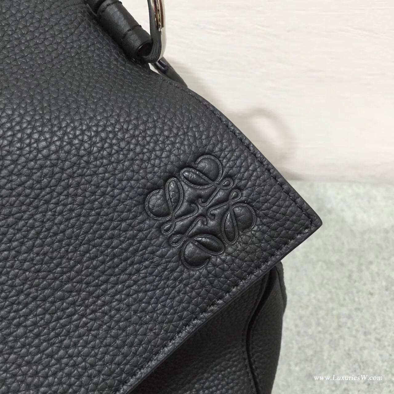 Loewe Puzzle bag 系列 黑色 特大號無手柄 自由折疊幾何拼圖包