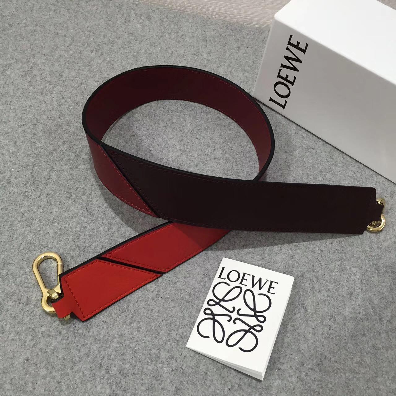 Loewe Degrade Strap Red Multitone 拼色小牛皮