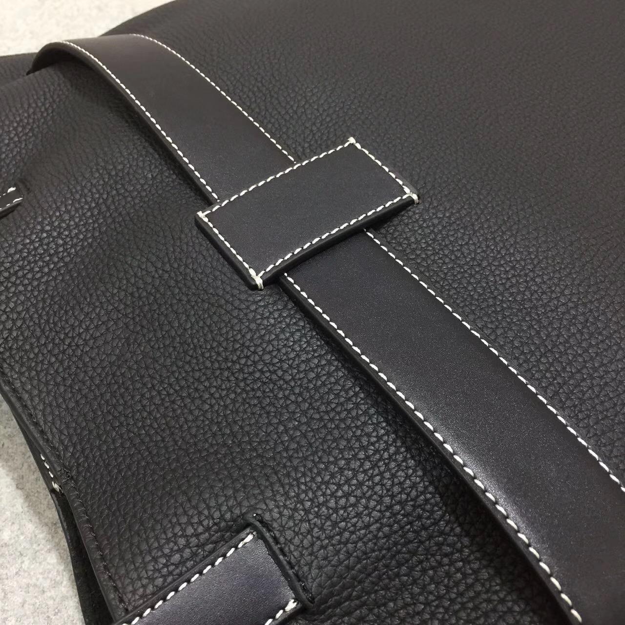 羅意威女包臺灣官網loewe Vertical Strap Tote Bag 黑色 粒面牛皮