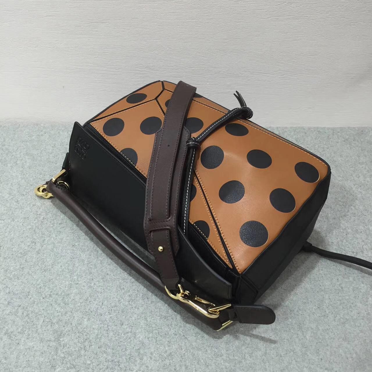 loewe Puzzle Circles Bag Black/Tan/Chocolate Brown 黑色圓圈