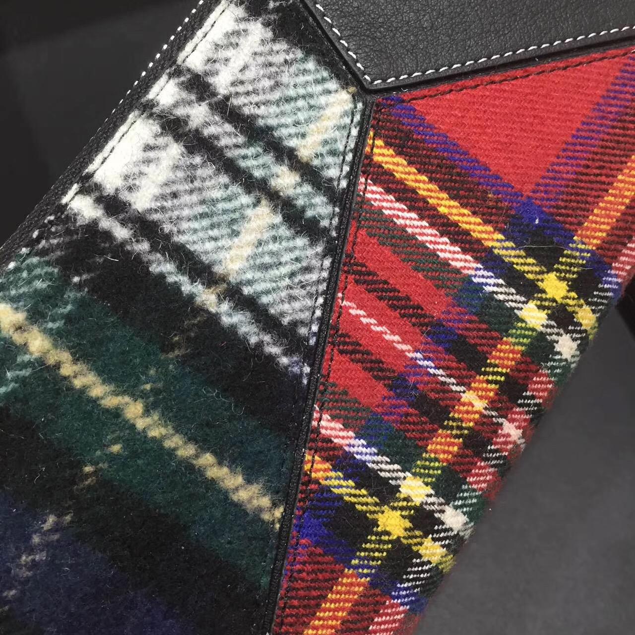 羅意威包包 Puzzle Zip Around Wallet Black/Multicolor Tartan 長款式拉鏈錢包